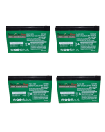 4 Batterie Cicliche per Veicoli Elettrici - Scooter - Biciclette - Monopattini (48V ) 12V - 16Ah a Piombo T2