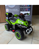 Quad d'exposition pour enfants ATV Mini Quad Deluxe 6V - Vert