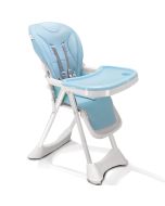 Seggiolone Pappa Wizy Happy 0 - 36 Mesi Chiusura Salvaspazio e Altezza Regolabile Celeste