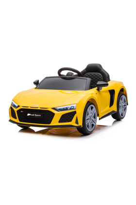 Voiture électrique Audi R8 Sport 12V pour enfants-Jaune