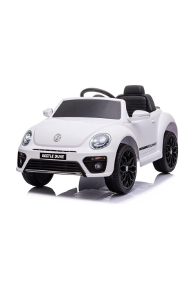 Volkswagen New Beetle Petite Voiture Électrique 12V- Blanc
