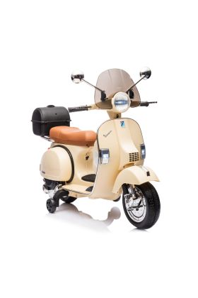 Moto Scooter Elettrico per Bambini Piaggio VESPA PX150 FULL con Parabrezza e Bauletto 12V  