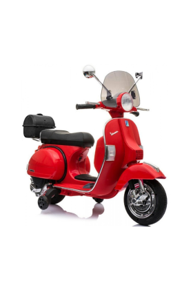 Moto électrique Piaggio Vespa PX150 pour enfants 12 V-Rouge