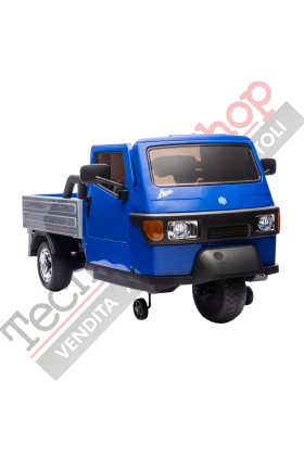 Tricycle électrique Piaggio Ape Car pour enfants - Bleu