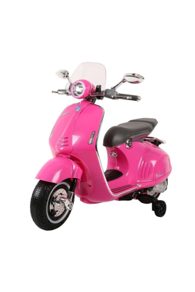 Moto électrique Piaggio Vespa 946 12V pour enfants avec pare-brise - Rose
