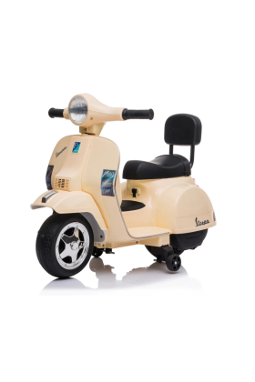  Trottinette électrique Piaggio Mini Vespa PX Small 6V pour enfants-Ivoire