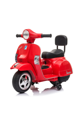 Moto électrique Piaggio Mini Vespa PX Small 6V pour enfants-Rouge