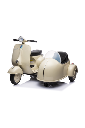 Moto Elettrica Per Bambini Vespa Sidecar Big  12V
