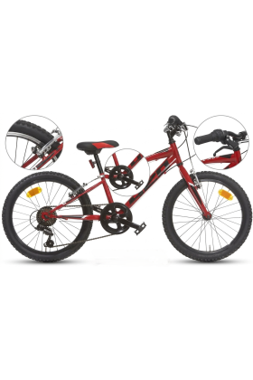 Vélo enfant Dino Bikes Aurelia MTB 420 Sport - 20" 6 vitesses Fourche rigide