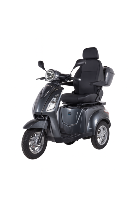 Z-TECH ZT-15-C Trilux Plus – Scooter Elettrico 3 Ruote per Anziani e Disabili-Grigio