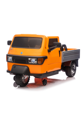 Tricycle électrique Piaggio Ape Car pour enfants - Orange