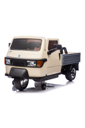 Tricycle électrique Piaggio Ape Car pour enfants - Beige