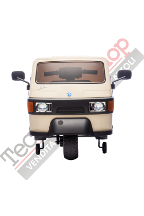 Tricycle électrique Piaggio Ape Car pour enfants - Beige