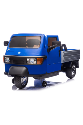 Tricycle électrique Piaggio Ape Car pour enfants - Bleu