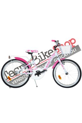 Vélo pour filles Dino Bikes Aurelia Smarty 20" à 1 vitesse-Blanc