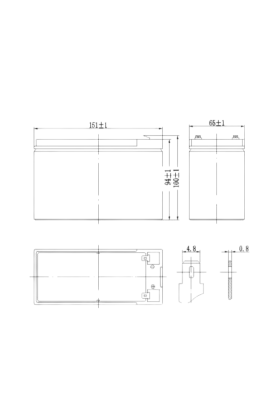 Batterie pour véhicules électriques pour enfants 12V - 7Ah