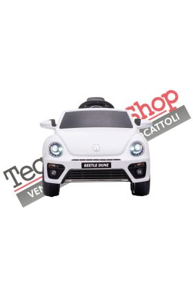 Volkswagen New Beetle Petite Voiture Électrique 12V- Blanc
