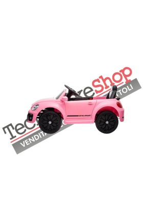 Volkswagen New Beetle Petite Voiture Électrique 12V-Rose