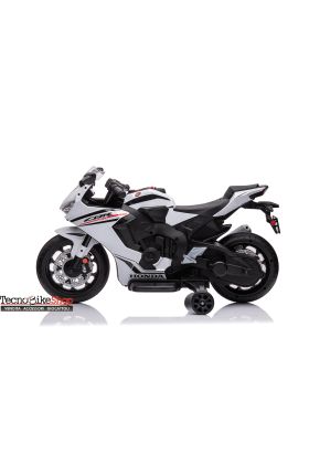 Moto électrique Honda CBR 1000 RR 12V pour enfants-Blanc 