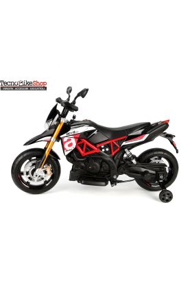 Moto Elettrica per Bambini Aprilia Racing Dorsoduro 12V Ruote in EVA