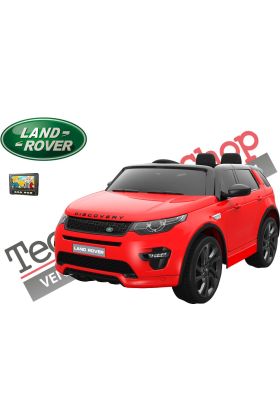 Auto Elettrica  per Bambini LAND ROVER DISCOVERY 12V 2 Posti in Pelle con Display