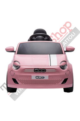 Fiat 500e 12V Voiture électrique pour enfants-Rose
