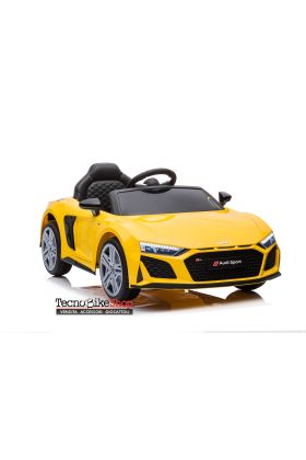 Voiture électrique Audi R8 Sport 12V pour enfants-Jaune