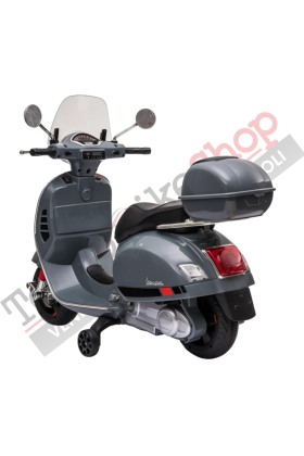 Moto Elettrica Piaggio Vespa GTS Super 12V con Bauletto e Parabrezza-Grigio - Seconda Scelta