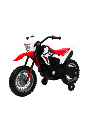 Moto Honda CRF 250 12V per Bambini con Licenza Ufficiale-Bianco