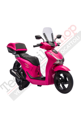 Moto électrique Honda SH125i 12V pour enfants-Rose