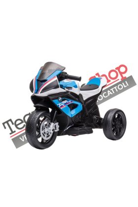Moto électrique BMW HP4 Race 12V pour enfants - 3 roues- Bleu