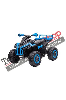 Quad électrique pour enfants ATV 1.0 12V avec radiocommande-Bleu