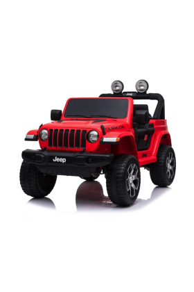 Auto Macchina Elettrica per Bambini JEEP FIAT Wrangler RUBICON 12V 2 Posti  con Mp3 - Sedile in Pelle