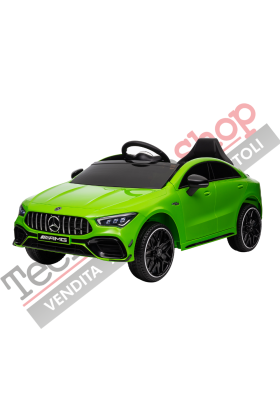 Mercedes CLA 45 AMG 12V Voiture électrique pour enfants-Vert