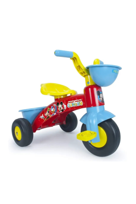 Triciclo a Pedali Primi Passi Disney MICKEY MOUSE con Cestino e Portagiochi