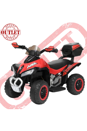 Quad électrique ATV Mini Deluxe 6V pour enfants (Deuxième choix)- Rouge