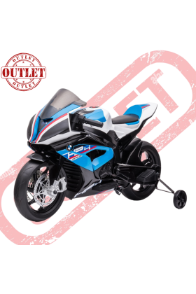 Moto Elettrica per Bambini BMW HP4 Sport Race 12V-Blu - Seconda Scelta 
