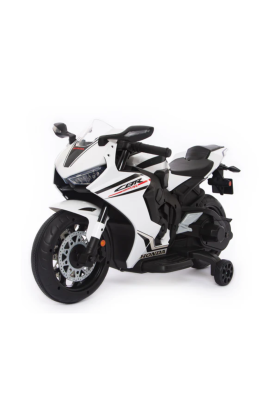 Moto électrique Honda CBR 1000 RR 12V pour enfants-Blanc