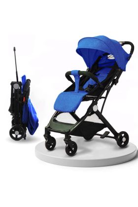 Poussette ultra-légère Wizy Easy, pliage facile, gain de place, capacité de 15 kg-Bleu