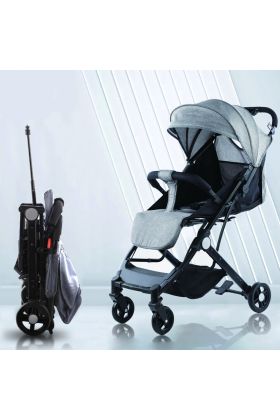 Poussette ultra-légère Wizy Easy, pliage facile, gain de place, capacité de 15 kg- Gris