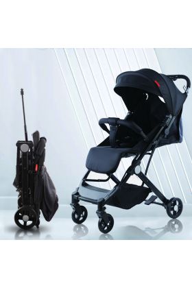 Poussette ultra-légère Wizy Easy, pliage facile, gain de place, capacité de 15 kg-Noir