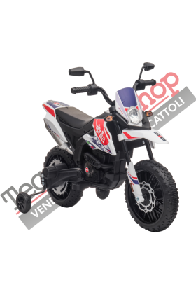 Moto Elettrica per Bambini Aprilia Racing RX125 12V Ruote in EVA