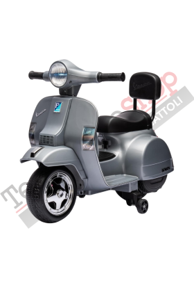 Trottinette électrique Piaggio Mini Vespa PX Small 6V pour enfants-Gris