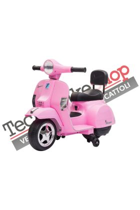 Moto électrique Piaggio Mini Vespa PX Small 6V pour enfants-Rose