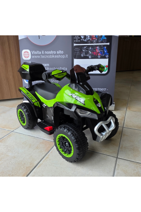 Quad d'exposition pour enfants ATV Mini Quad Deluxe 6V - Vert