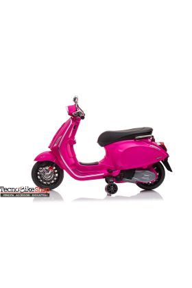 Moto Scooter Eelettrico per Bambini Piaggio Vespa Sprint 12V-Rosa