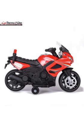 Moto Elettrica per Bambini Tecnobike  Shop MOTO POLICE 6V-Rosso