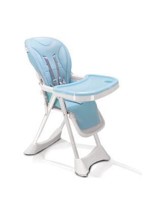 Seggiolone Pappa Wizy Happy 0 - 36 Mesi Chiusura Salvaspazio e Altezza Regolabile Celeste