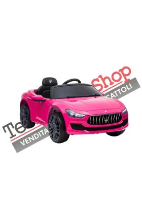 Voiture électrique Maserati Ghibli 12V pour enfants-Rose