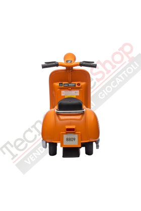 Vespa Sidecar Small Special 6V per Bambini con Licenza Ufficiale Piaggio-Arancione